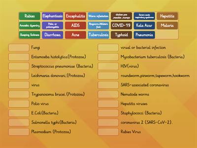 Diseases and Causative Agents