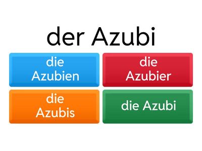 Die Pluralbildung der Substantive