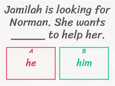 Year 5 Unit 7: Object pronouns