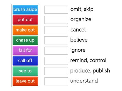 2 Phrasal verbs