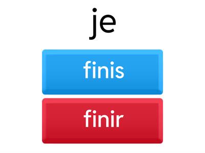 les verbes du 2e groupe