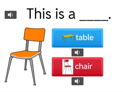 School vocabulary - Preschool 