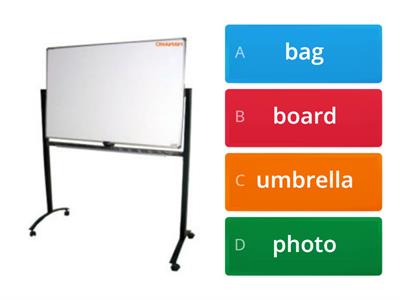 Things in a classroom