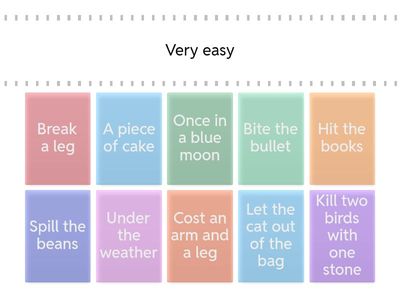 "Idiom Match-Up: What Do They Really Mean?"