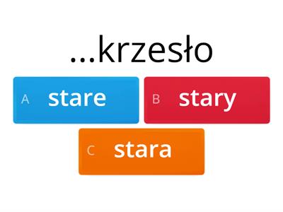 PRZYMIOTNIK + RZECZOWNIK - RODZAJE (język polski dla obcokrajowców)