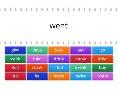 Past Sımple Irregular verbs