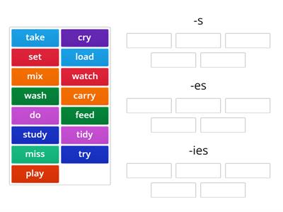 Present simple (3rd person singular verb endings)