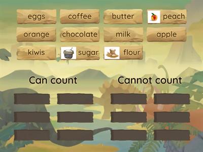 Can count / Can't count