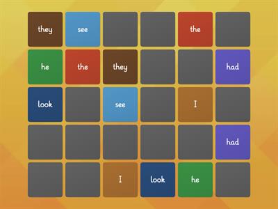Dolch List 1 Sight Words: Memory Game