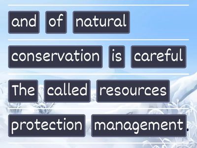 Word Order Practice: Natural Wonders Vocabulary