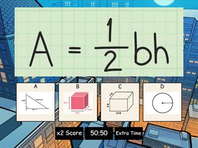 Quiz Show Area/Volume Equations