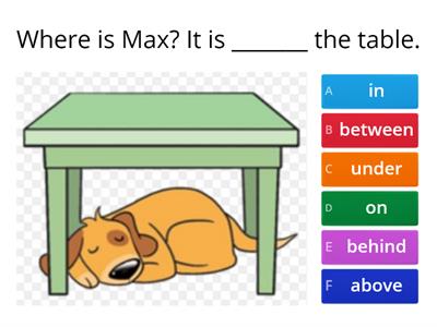 Alphaboat --- Prepositions of place 