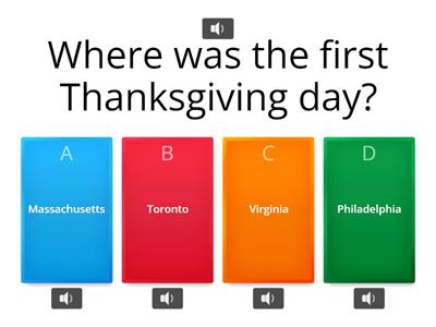 Thanksgiving Quiz