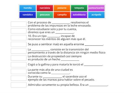 Vocabulario 