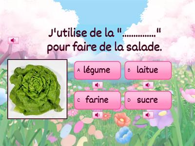 Le vocabulaire des légumes 1