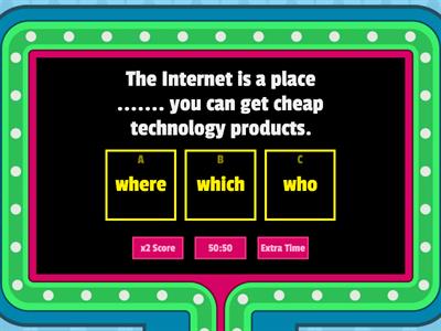 RELATIVE CLAUSES – WHO, WHICH, WHERE, THAT