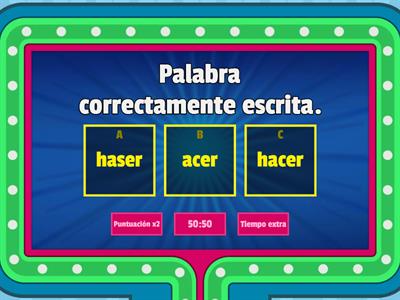 Ortografía para tercer grado 