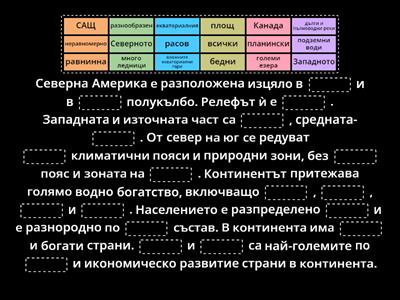 Северна Америка -обобщение