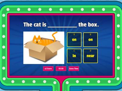 Preposition--in, on, under, near