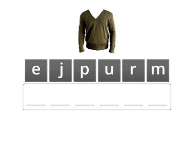 ESOL - Pre Entry Clothes