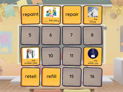 Prefix re- Matching Pairs