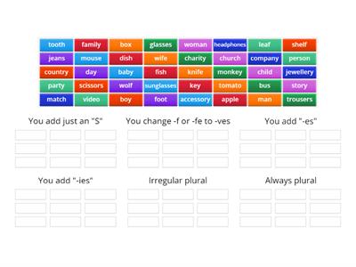 Singular and Plural Nouns