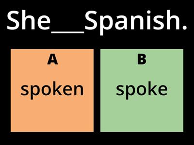 24. Past Simple - Irregular Verbs 7