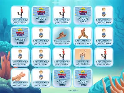 One-Step: Sit Down, Stand up, Clap Hands