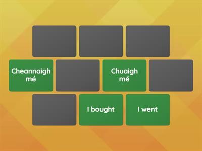 Irish verbs (past tense irregular)