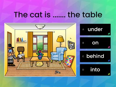 prepositions of the place