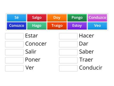 Irregulares primera persona