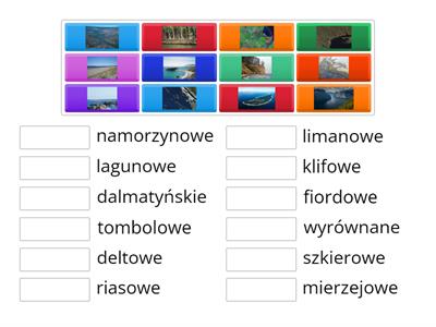 Rozpoznaj typy wybrzeży 