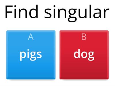 Singular and Plural
