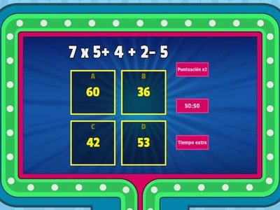  Juego operatoria combinada