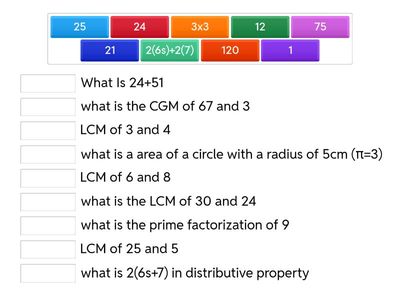 6th grade starter math