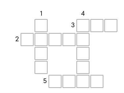 Crucigrama - Who, That, Which