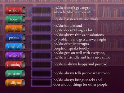 Adjectives to describe personality