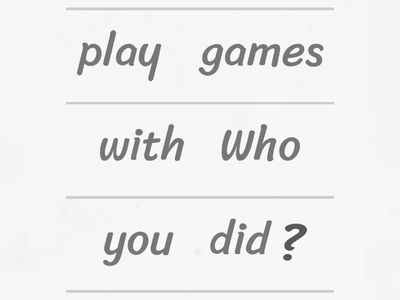 Wh-questions - Simple Past