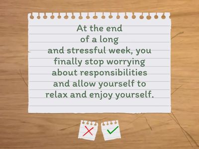 Part 4- Idioms - Situations