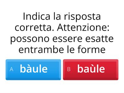 Esercizi sulla pronuncia