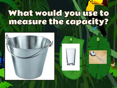 Measuring using non-standard units Capacity