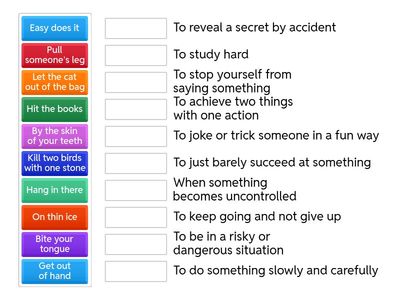30 Common English Idioms A1-A2 with Meaning in English