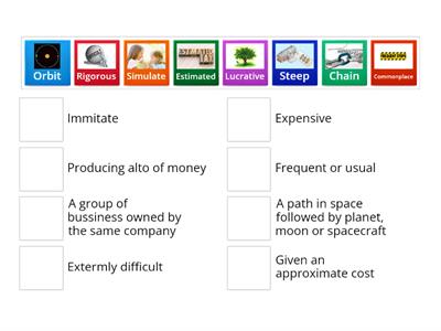 Mega goal 5 Vocab