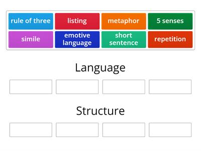 Language and structural features