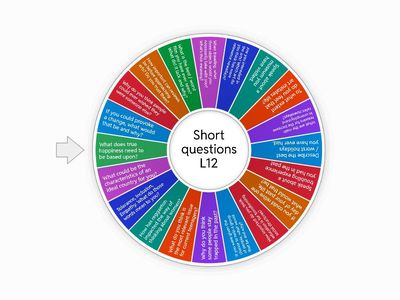 Speaking Short questions-Level 12