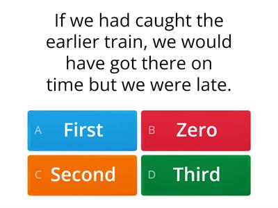 Conditionals quiz