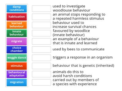 Learned Behaviour