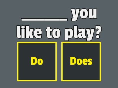  Do/does grammar 2