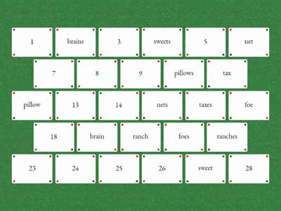 5.1 Baseword + Plural Memory Game