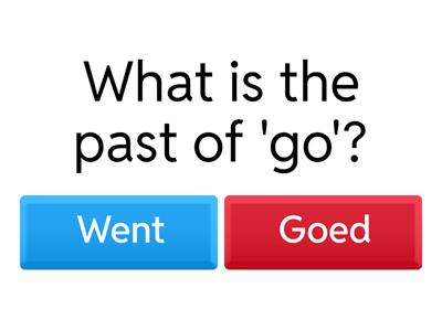 Past Simple Irregular Verbs Quiz